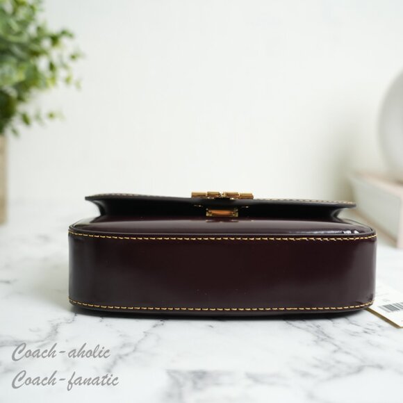 Tory Burch Britten Mini Top Handle Crossbody 153726 Tempranillo NWT - Picture 7 of 11